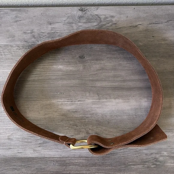 GAP Brown Leather Belt Size Small - Picture 6 of 13